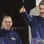 Arsip foto   presiden venezuela nicolas maduro dan istri cilia flores Antaraanadolupy